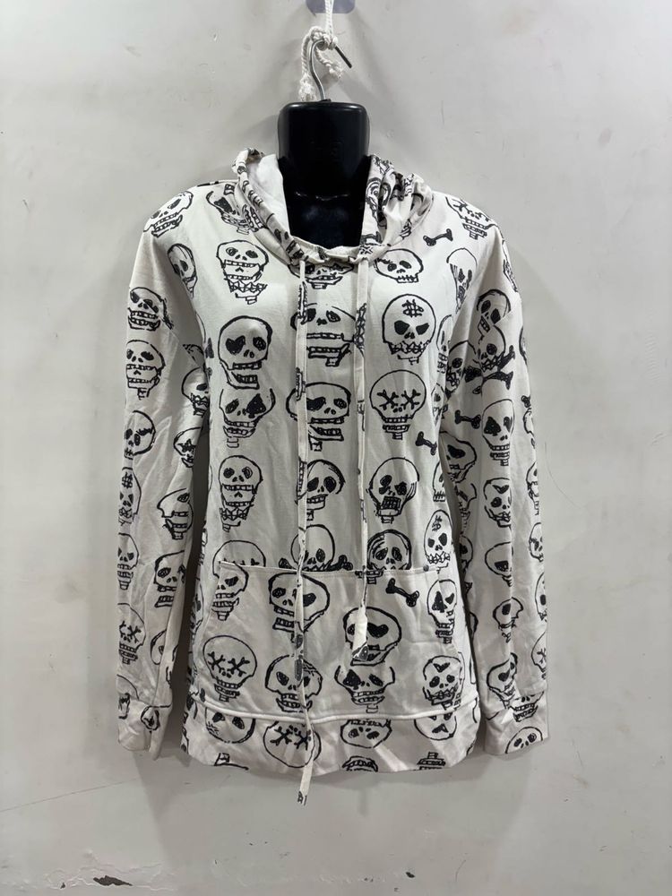 Skull Print Hoodie
