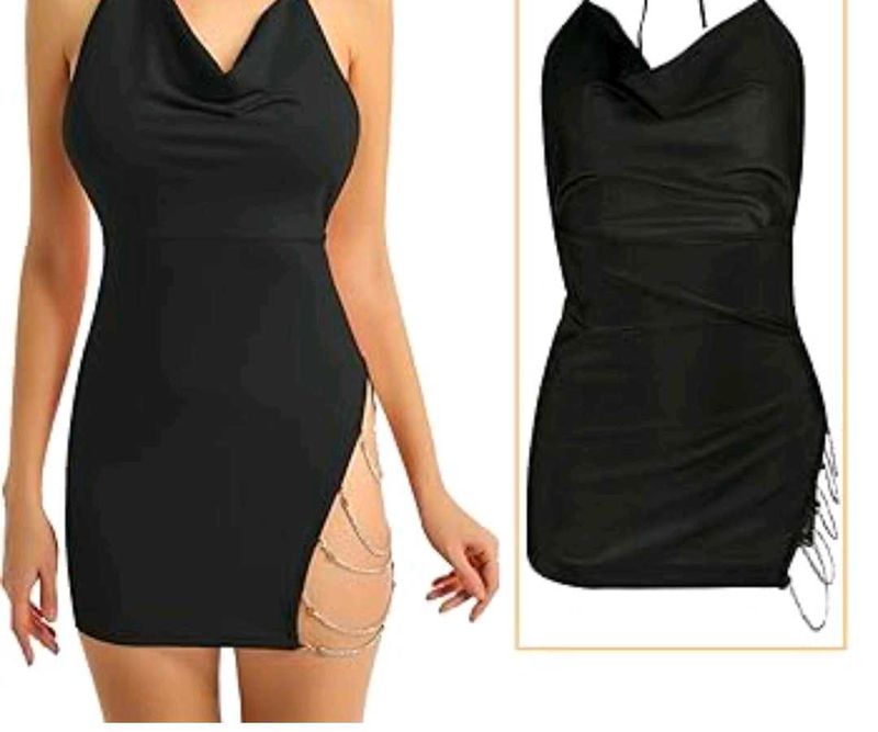 DAMN SEXY COWL NECK DRESS