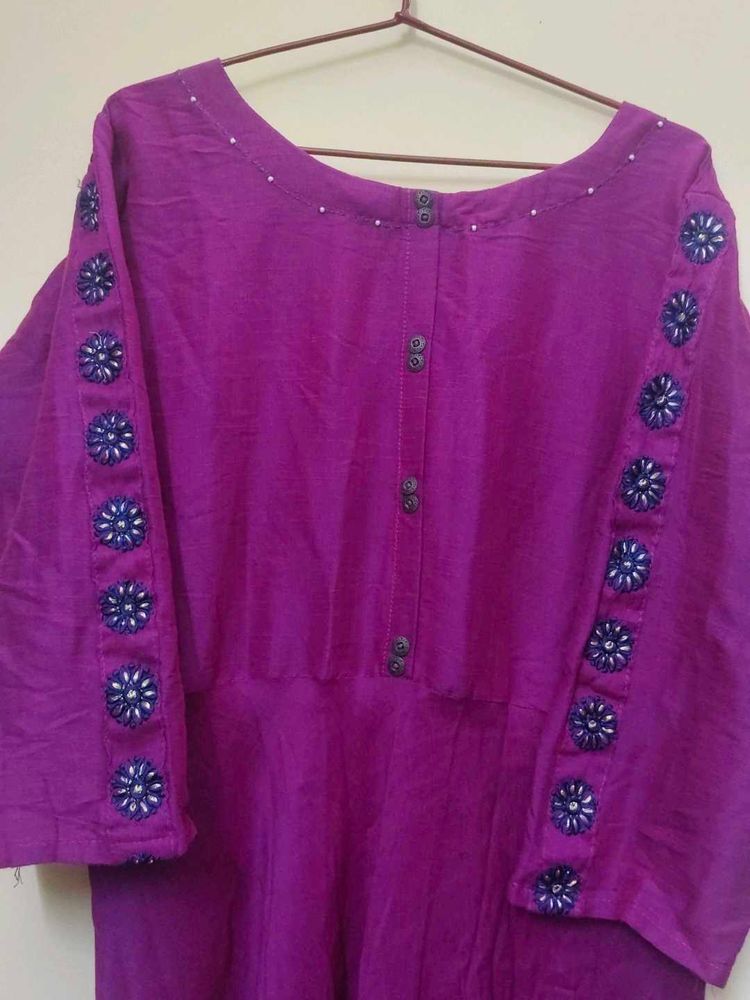 Elegant Purple Kurta