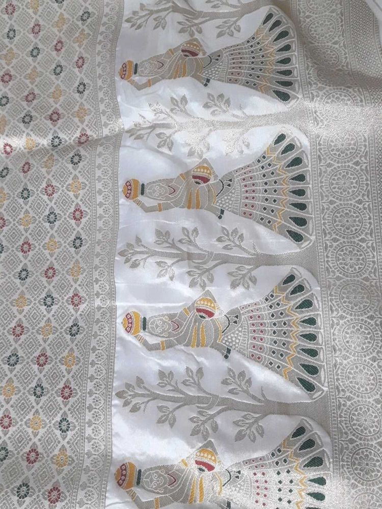 Pure Dola Silk Dyeable Saree