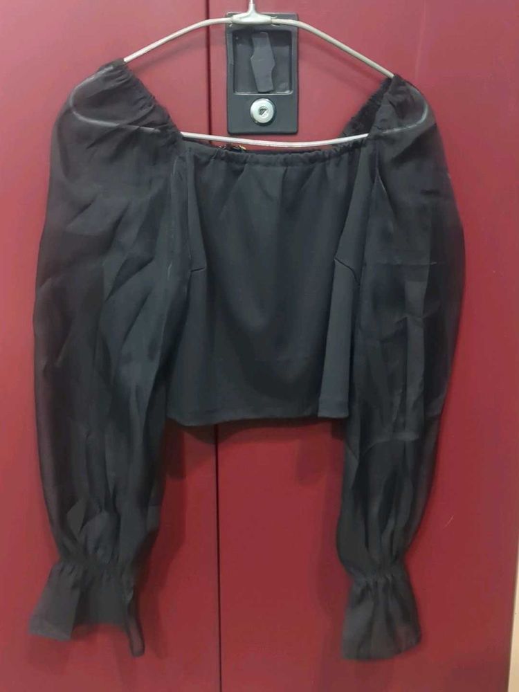 Chic Black Off-Shoulder Top