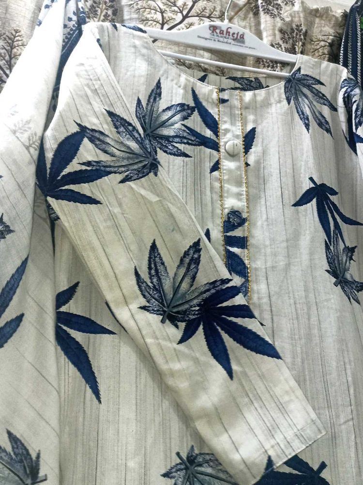 Leaf Print Suit 3 Piece