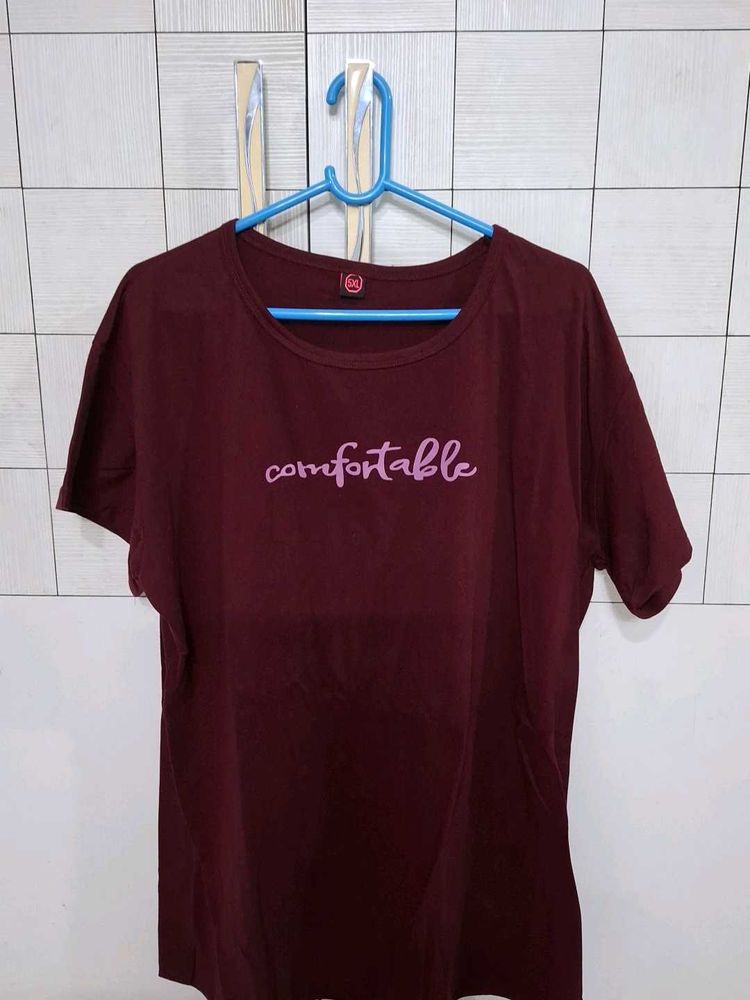Comfortable Maroon T-shirt