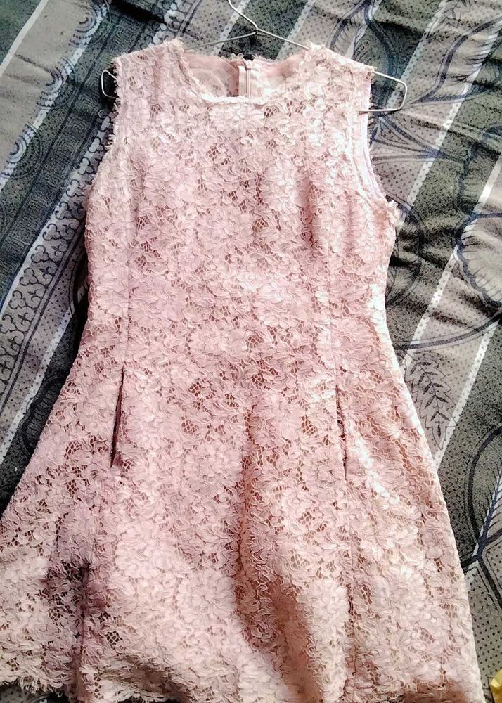 Pink Lace Dress