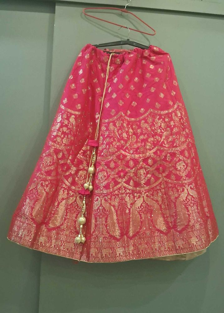 silk lahnga- choli -dupatta