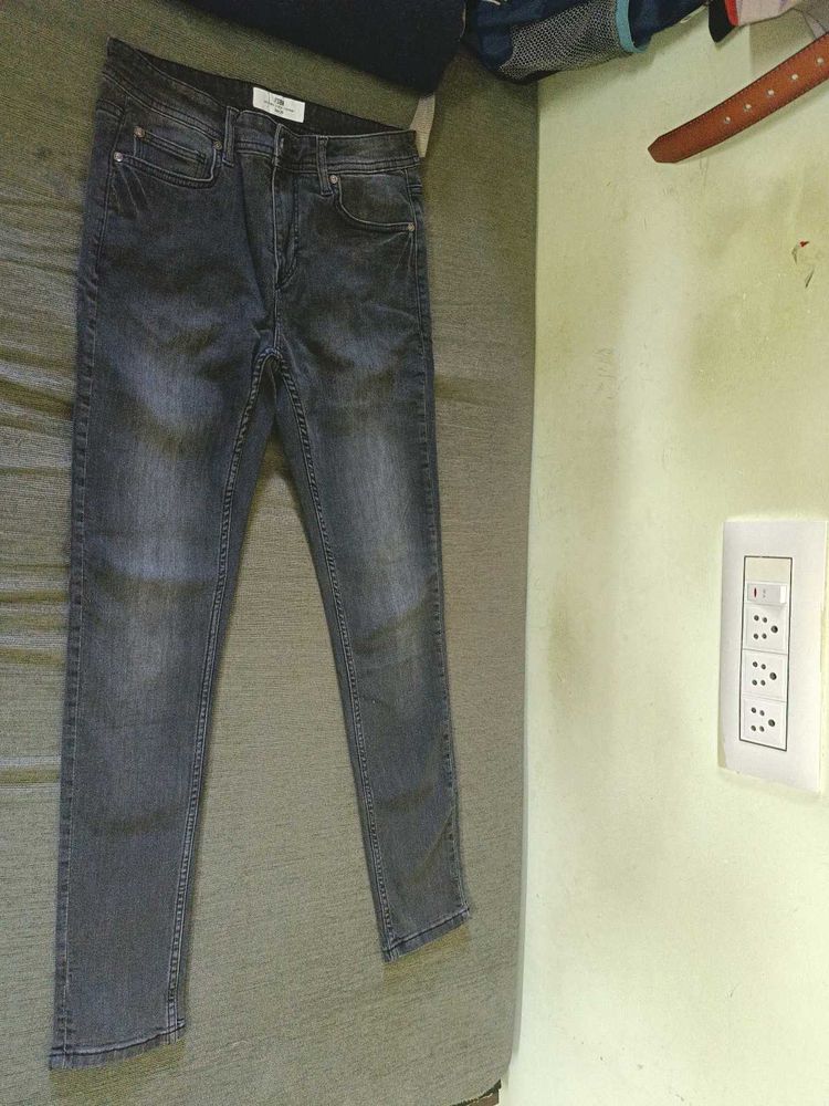 Dark Gray Slim Fit Jeans