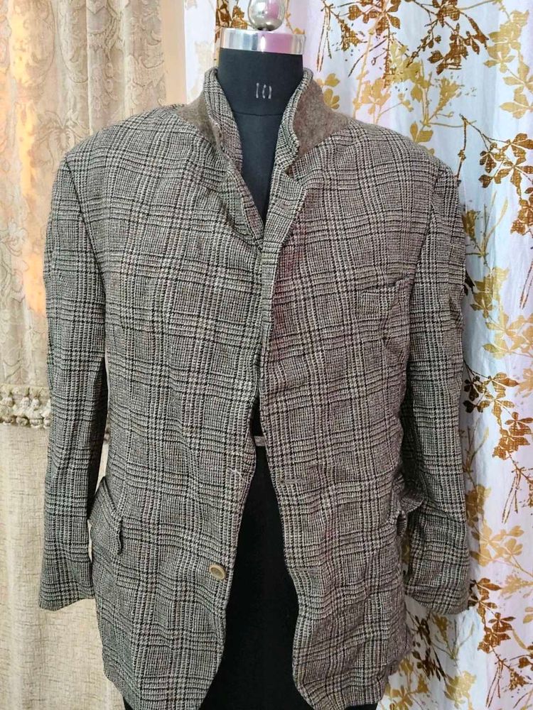 Plaid Blazer Jacket