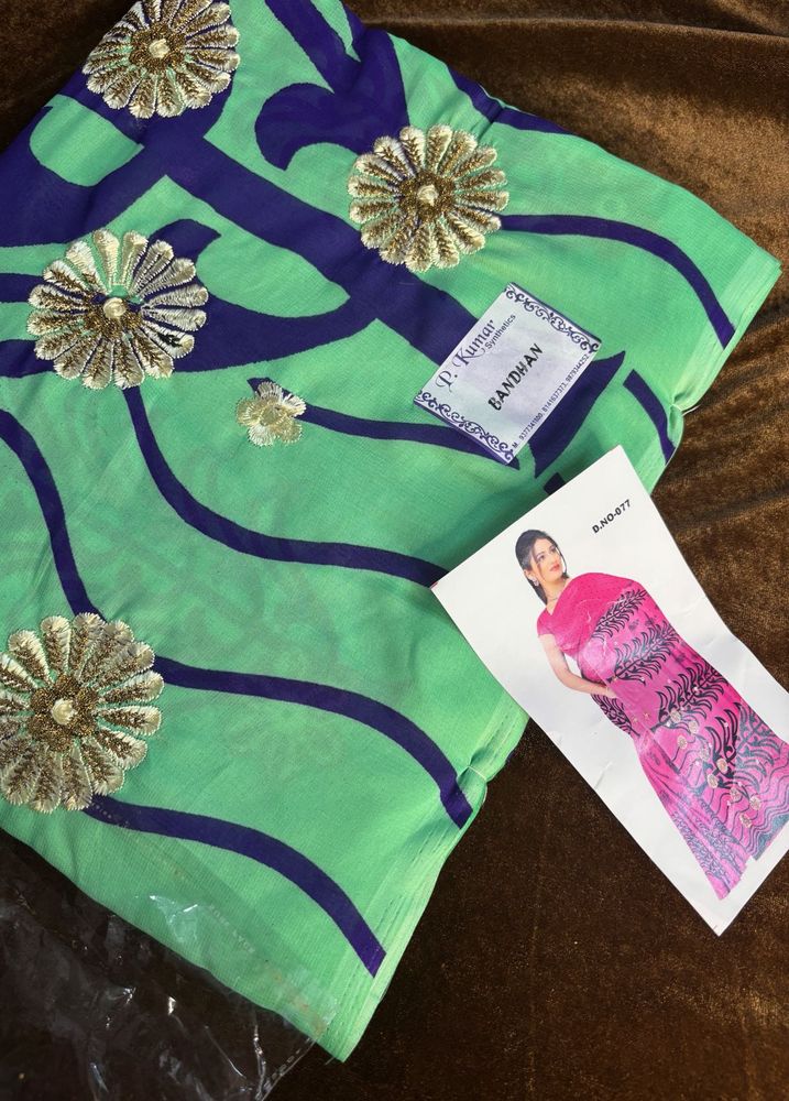 Embroidered Saree