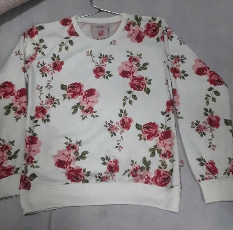 Floral Print Sweatshirt