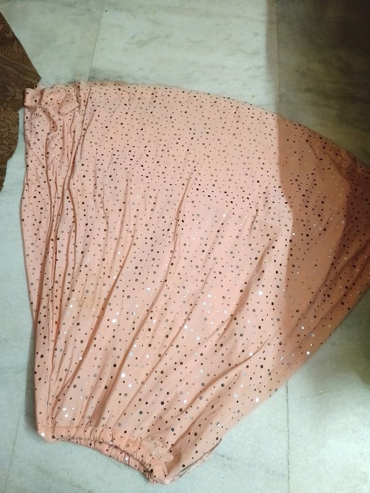 Peach Colour Lehenga With Choli