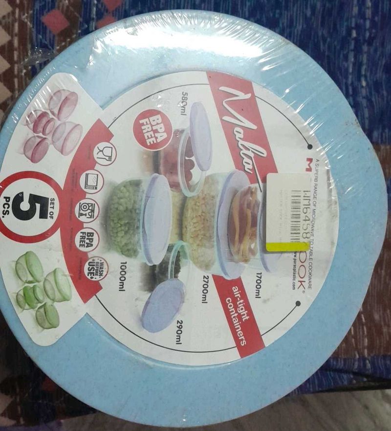 Malta Air-Tight Container Set (5 Pcs)