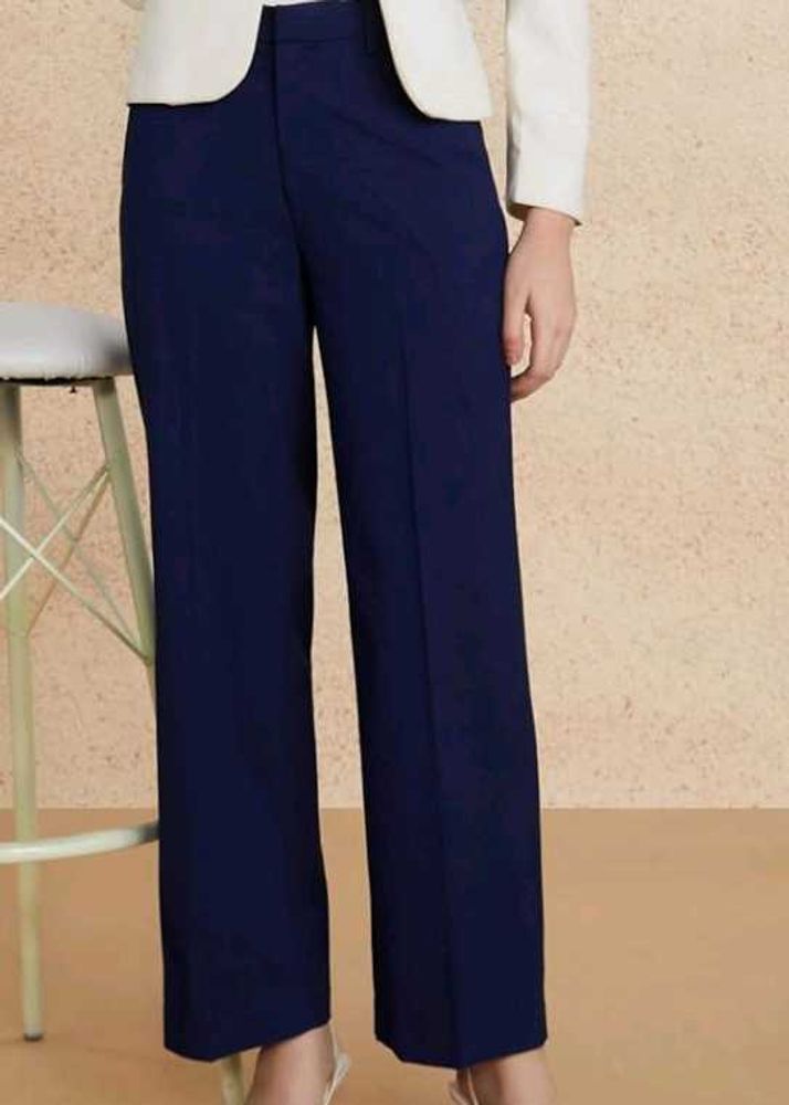 Navy Blue Wide Leg Trousers
