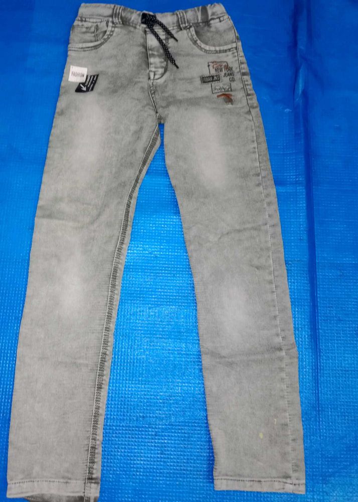 Boys' Grey Denim Jeans
