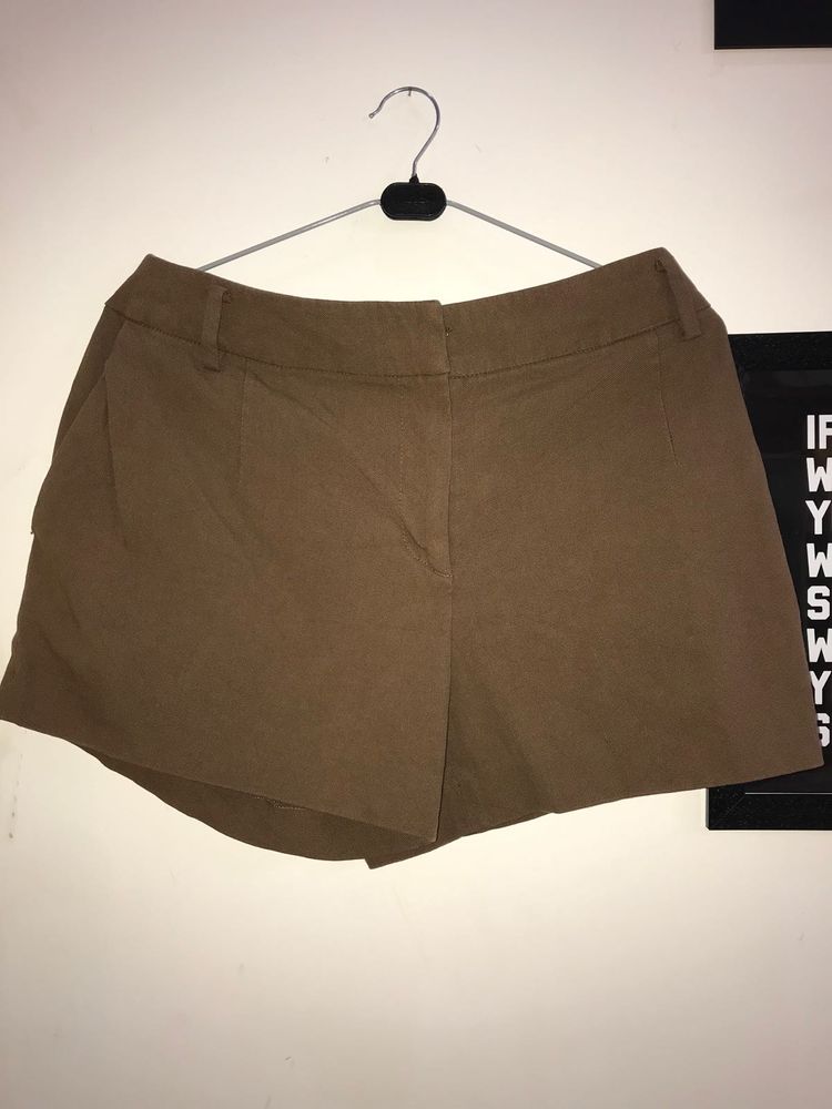 Brown Tailored Shorts
