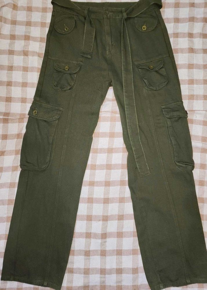 Trendy 🩶URBANIC POCKET WIDE LEG JEANS🩶