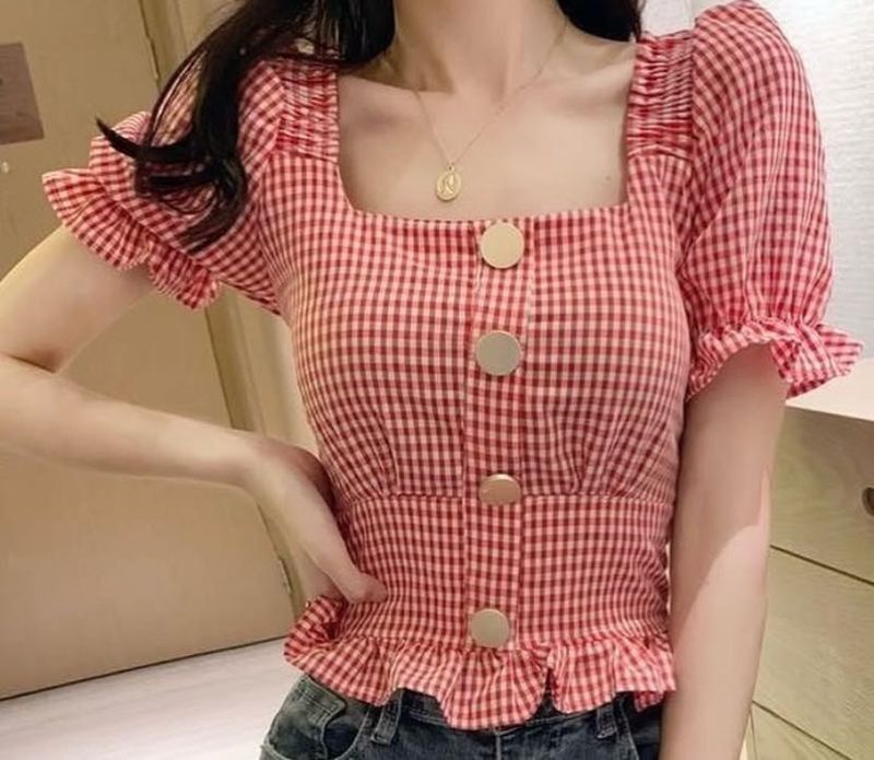 Y2K Peplum Blouse
