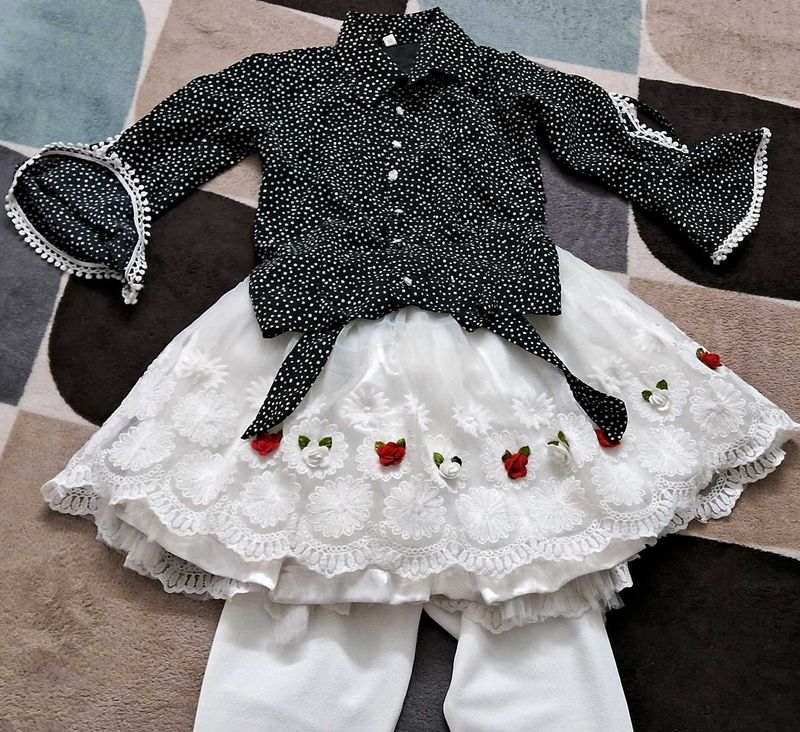 Complete Set Party Wear Kids Dress