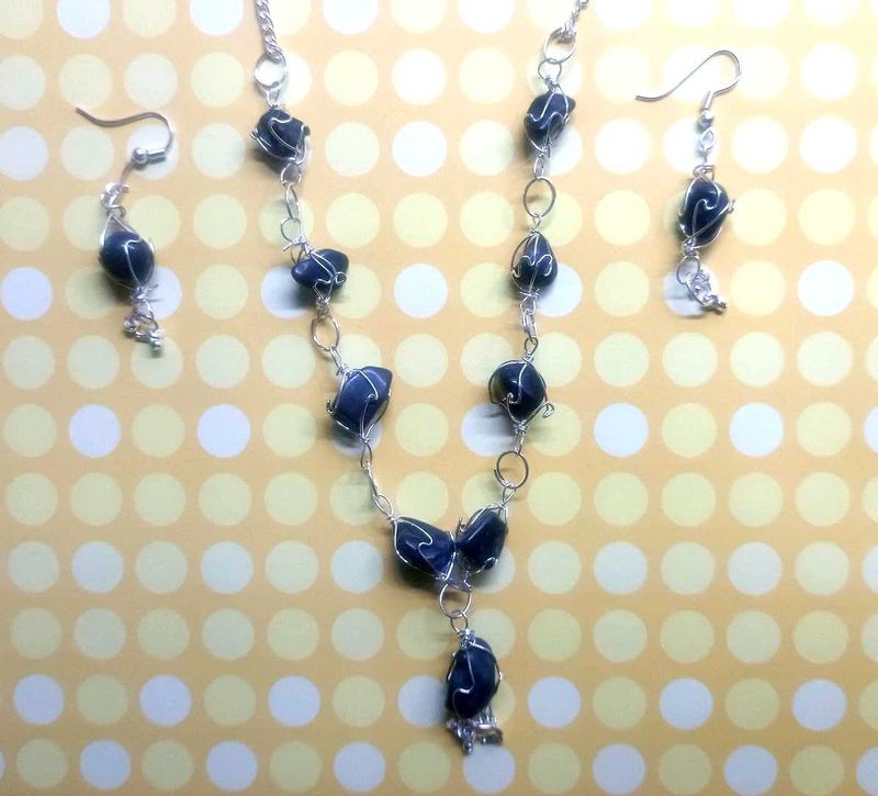 Black Onyx Necklace and Earring Set