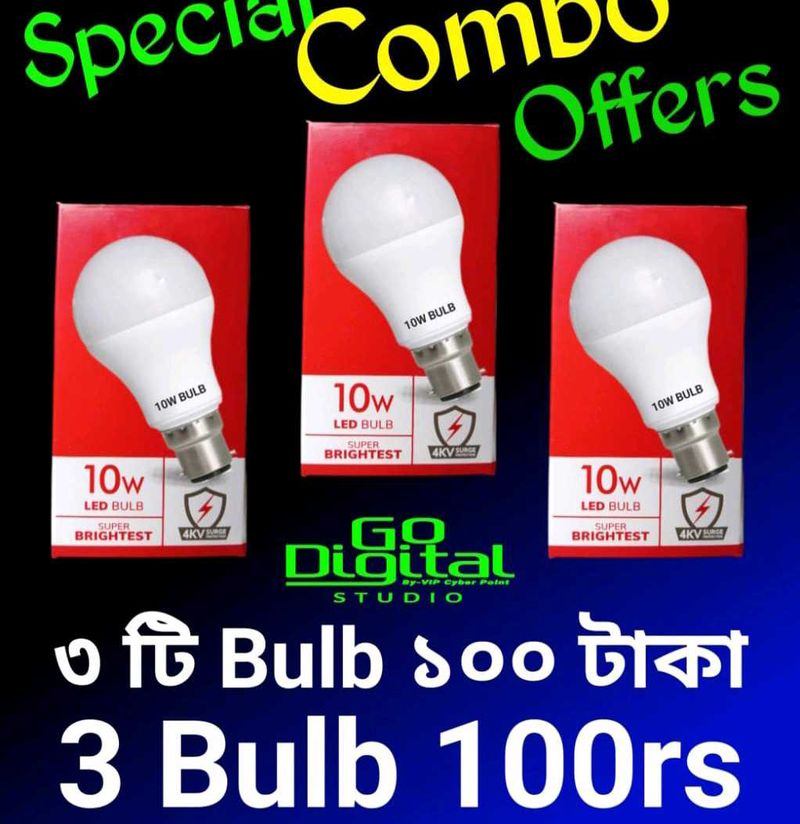 LED bulb super Bright 10W