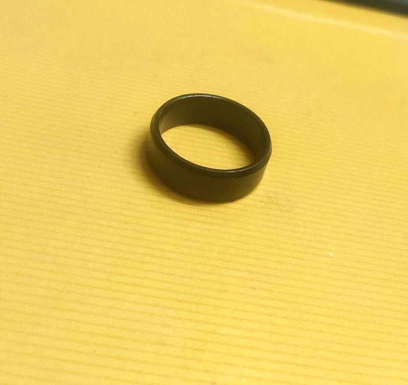 Men Matte Black Ring