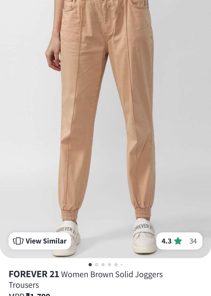 Forever 21 Women Solid Jogger