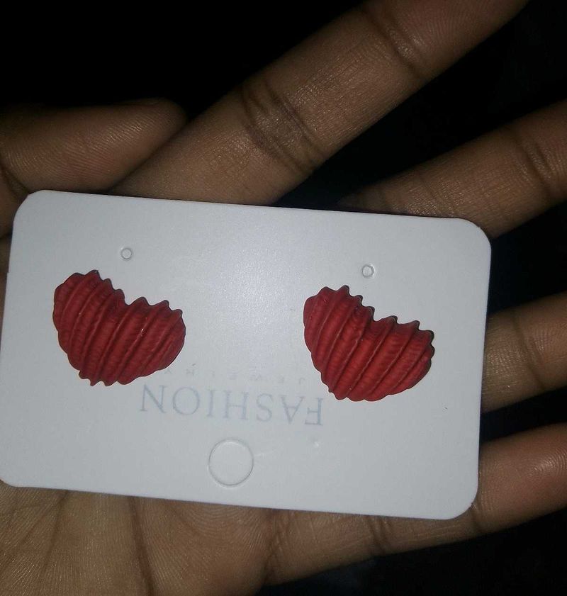 Red Heart Earrings