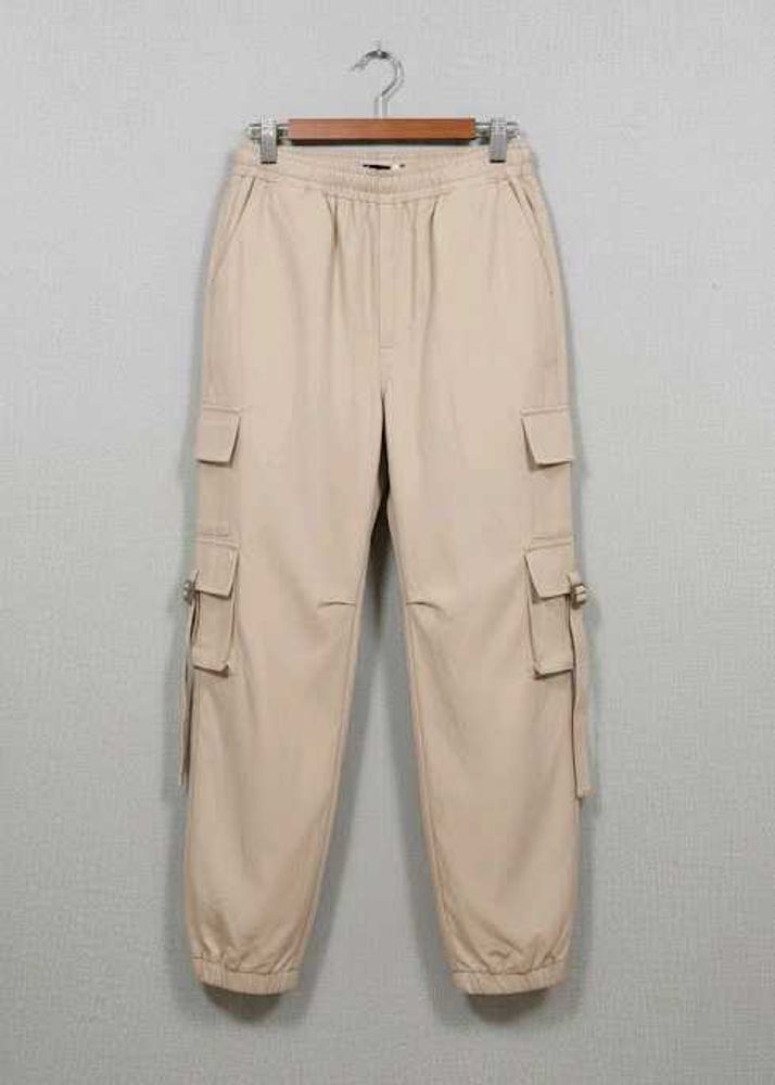 Beige Cargo Pants