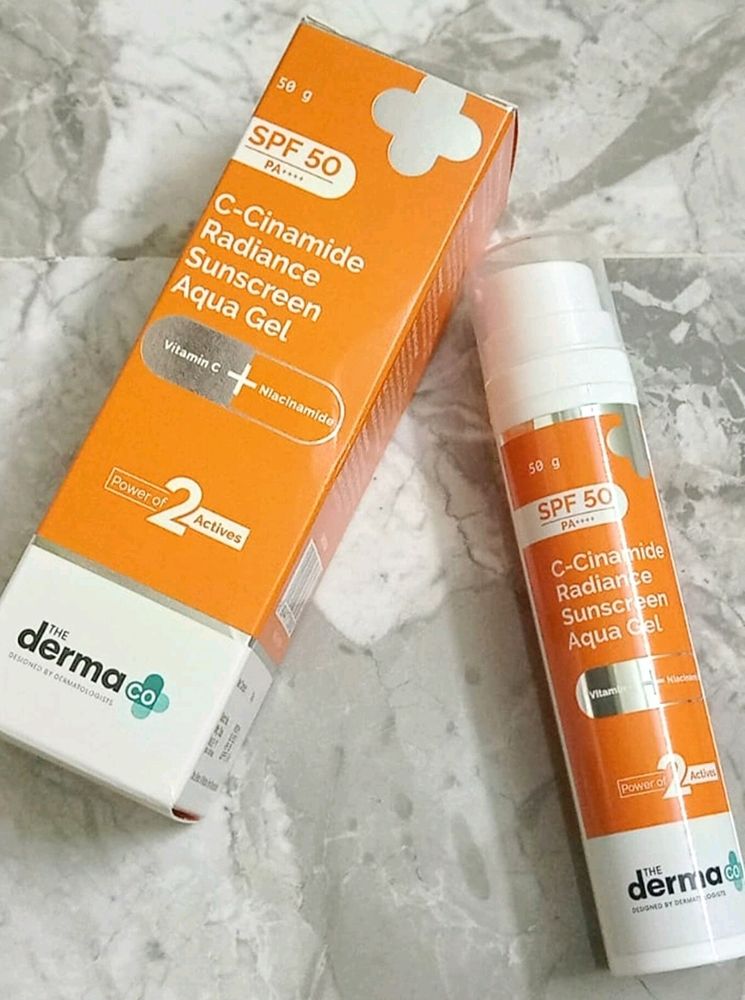 The Derma Co C-Cinamide Sunscreen SPF 50 Aqua Gel,