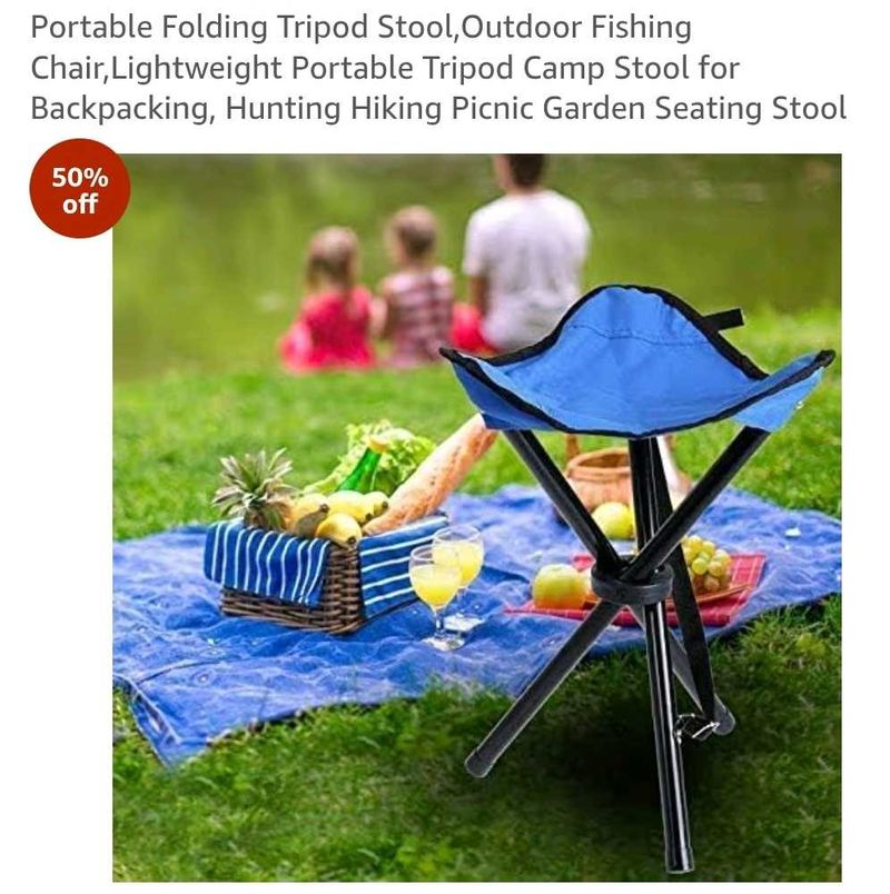 Portable Folding Tripod Stool