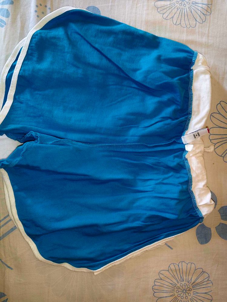 Blue &amp; White  Shorts