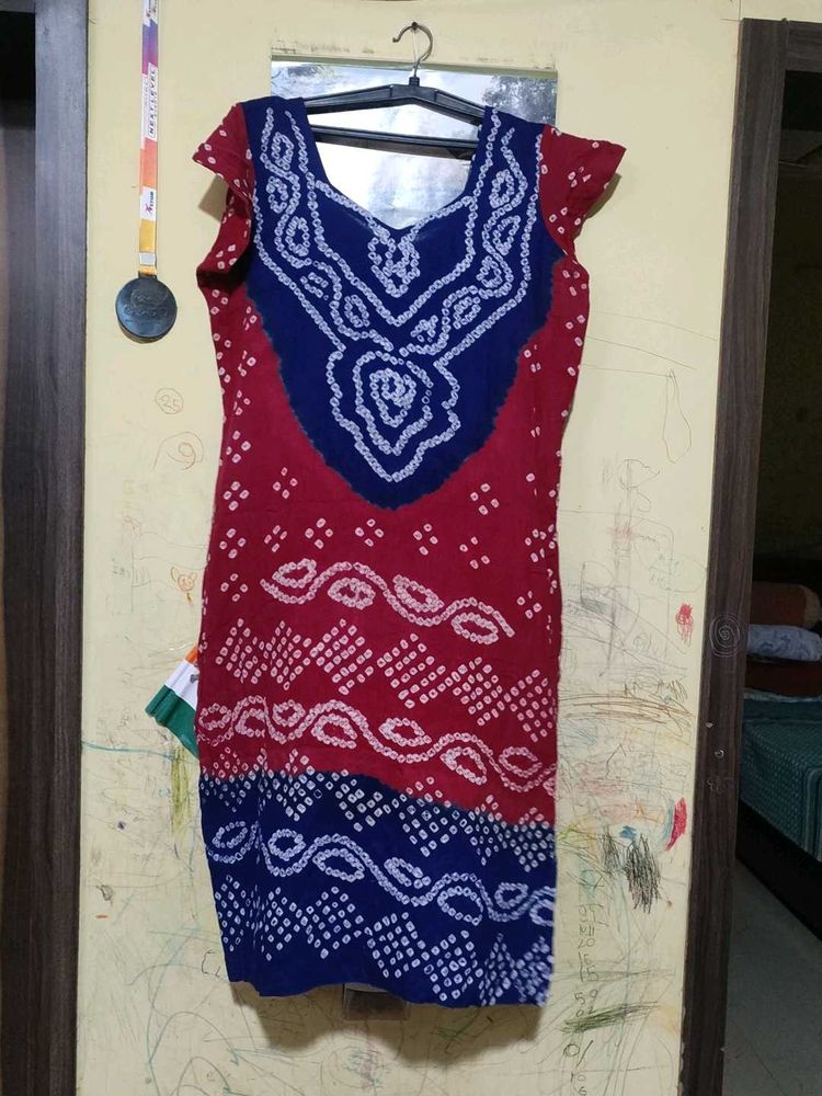 Red &amp; Blue Print suit set