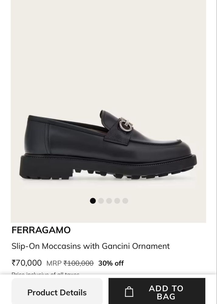 Ferragamo Black Loafers