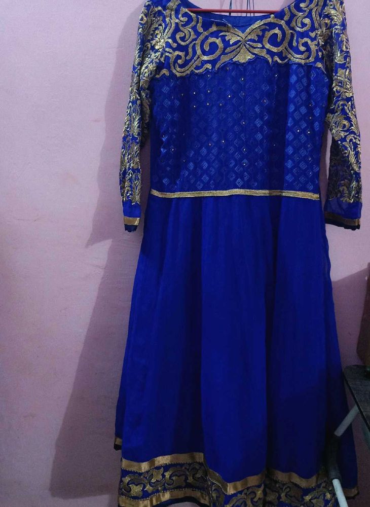 Navy Blue Full Flared Anarkali