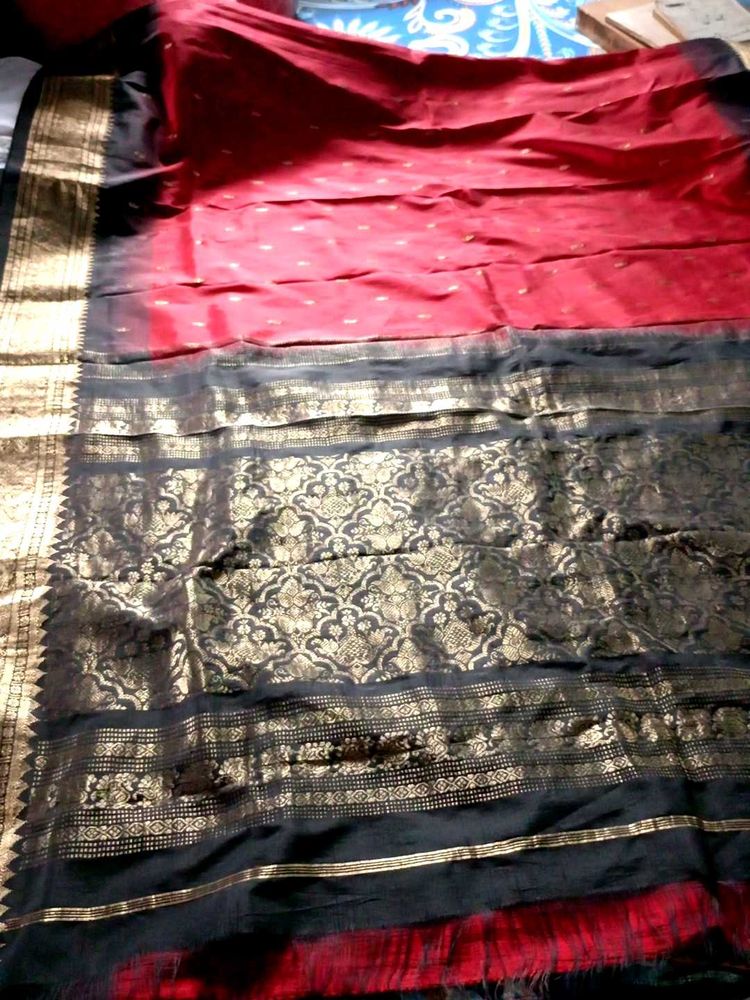 Pure Kanjivaram Silk Saree Without Blouse