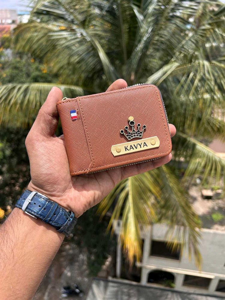 Personalized Brown Wallet