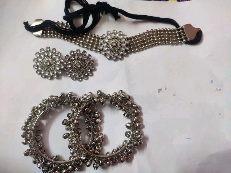 Combo Offer Necklace N Bangales