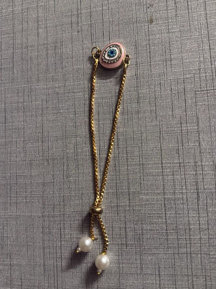 Evil Eye &amp; Pearl Bracelet
