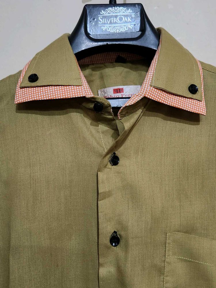 Vintage Fabio Ferri Unique Collar Shirt