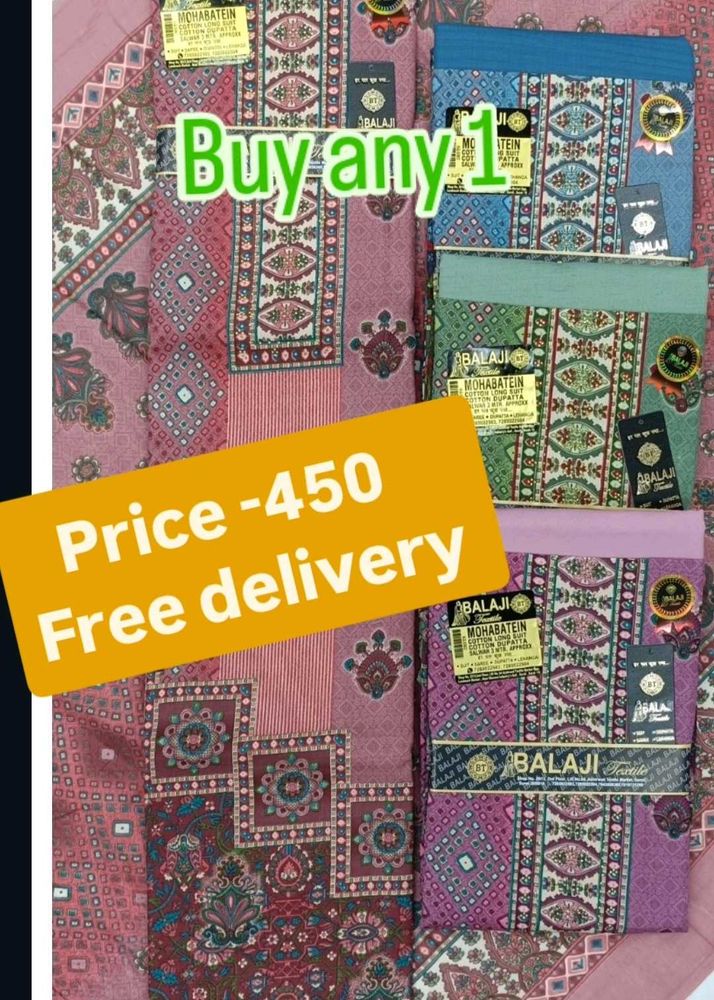 Cotton Printed Suit