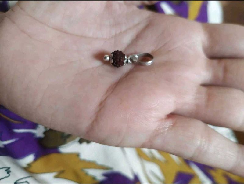 Rudraksha pur Silver Pendant