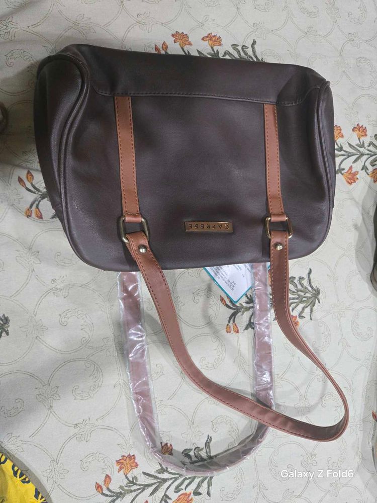 Brand New Caprese Medium Dark Brown Bag