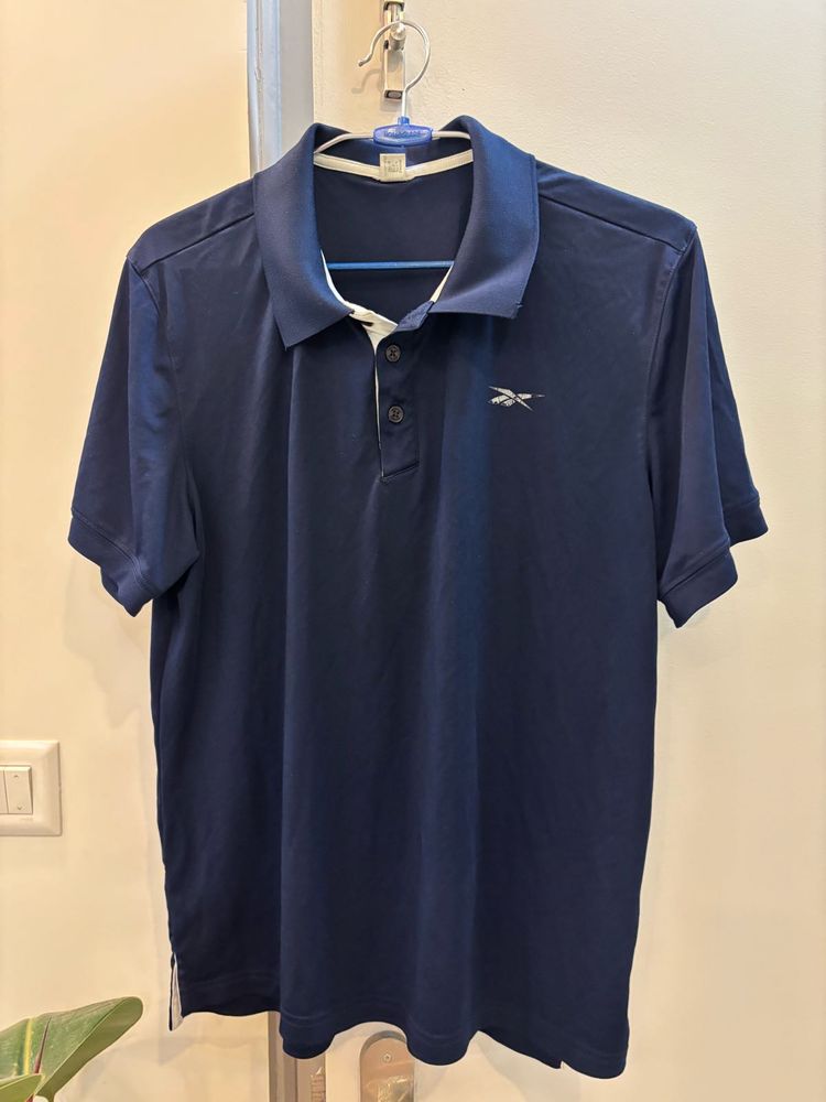 Dry fit Reebok Navy Blue Polo Shirt