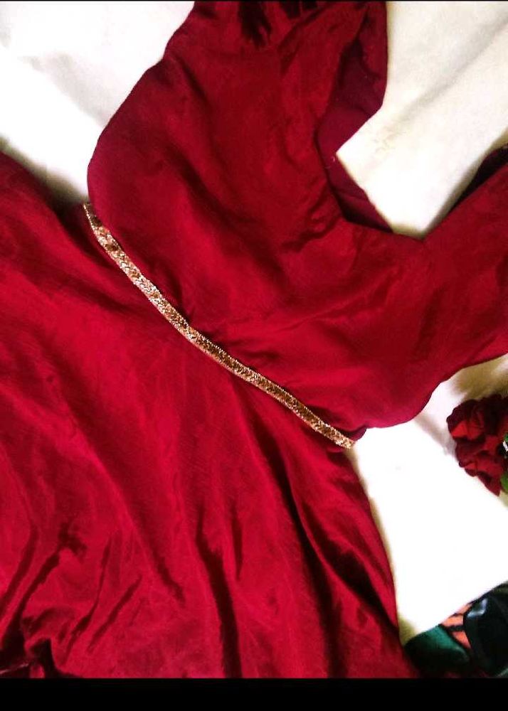 Elegant Maroon Dress