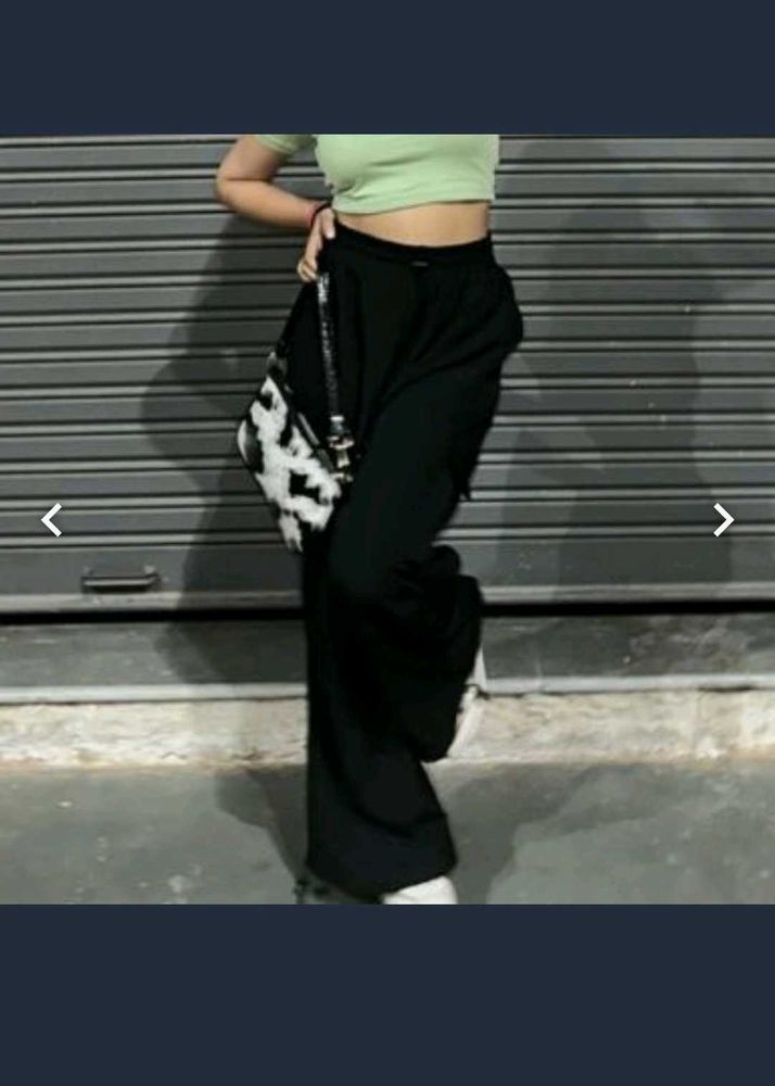 Black Parachute Pant