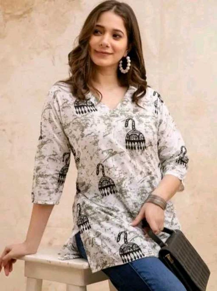 Stylish Printed Kurti Top