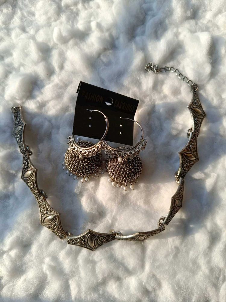 Oxidised Jewellery Set