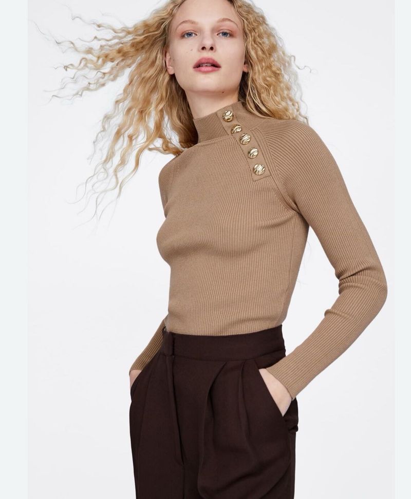 Zara Tan Sweater