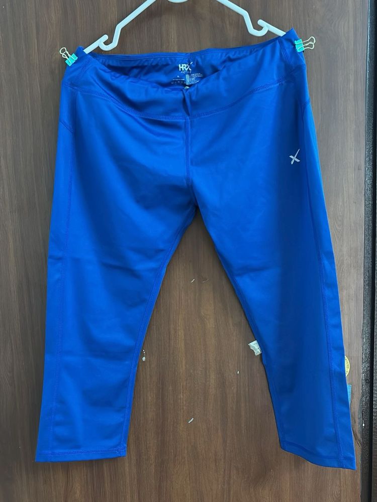 HRX Blue Cropped Leggings