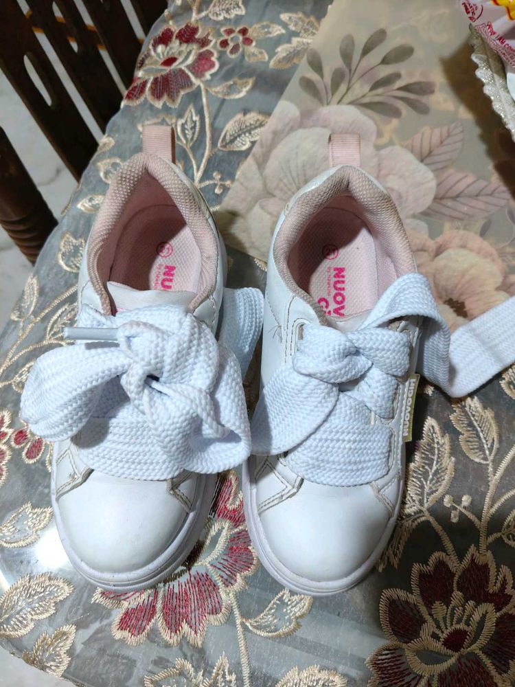 Girls White Shoes Japanese Brand