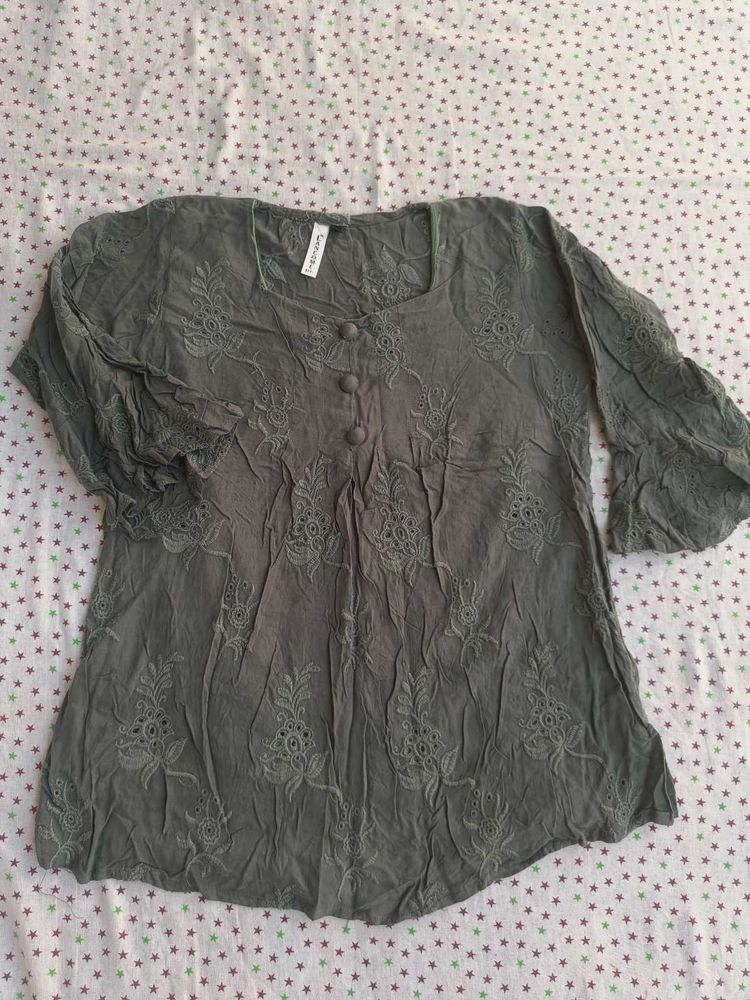 Embroidered Tunic Top